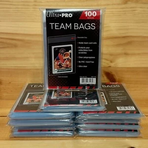 1000 (10 packs of 100) Ultra PRO Team Bags Resealable Sleeves - Picture 1 of 1