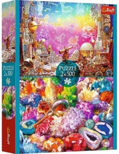 NEW Trefl Jigsaw Puzzle 2 x 500 Pieces 37499 Cosmos and Crystals - Imagen 1 de 3