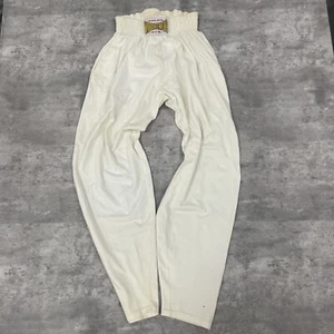 Vintage RARE Gold's Gym Work Out Men’s White Pants Made In USA Size Small - Picture 1 of 7