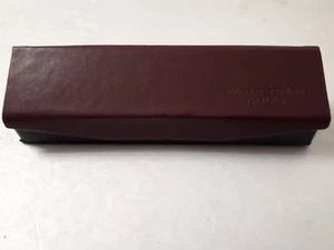 Astuccio Custodia Box Vintage Espresso Occhiali Gold - Picture 1 of 2