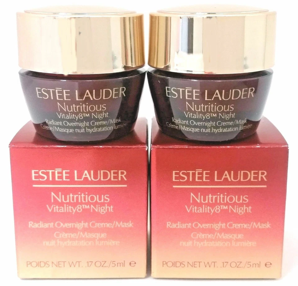 2 Estee Lauder Nutritious Vitality8 Night Radiant Overnight Creme/Mask 5ml/.17oz - Image 1 of 1