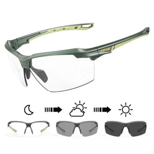 Fahrradbrille Selbsttönend Herren Photochrome Sonnenbrille Damen MTB Sportbrille - Bild 1 von 17