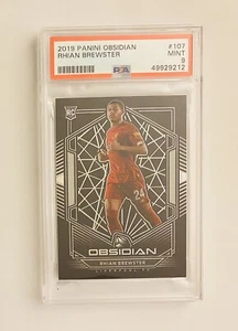 2019 Panini Obsidian Rhian Brewster Electric Etch Rookie Card #122/165 PSA 9 - Picture 1 of 2
