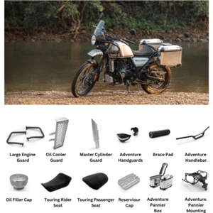 ROYAL ENFIELD Adventure Accessory Kit Silver| 411 Himalayan - Picture 1 of 13