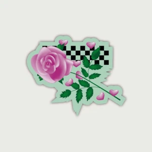 Retro Style Rose Flower Vinyl Sticker Durable Car Decal Laptop Bottle Die Cut - Picture 1 of 8