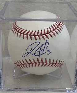 MLB STAR WILSON RAMOS Signed Autographed RAWLINGS BASEBALL NATIONALS INDIANS - Picture 1 of 2