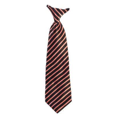 Boys Ties Clip On Ties Neck Ties Striped Toddler  2T-4T Kids 4-7 Boys 8-16 New - Image 1 of 2