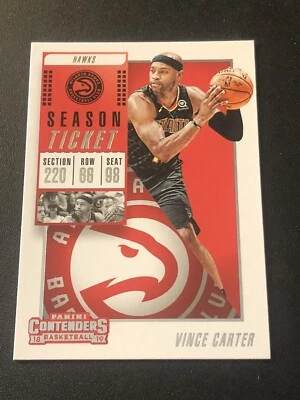 2018-19 Panini Contenders Vince Carter #22 HOF - Image 1 of 2