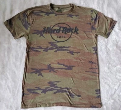 Hard Rock Cafe T Shirt Camo Munich Germany Mens Medium - Image 1 of 4