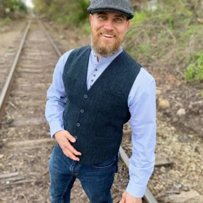 Мужской традиционный ирландский жилет (BEY-0002) - Изображение 1 из 3