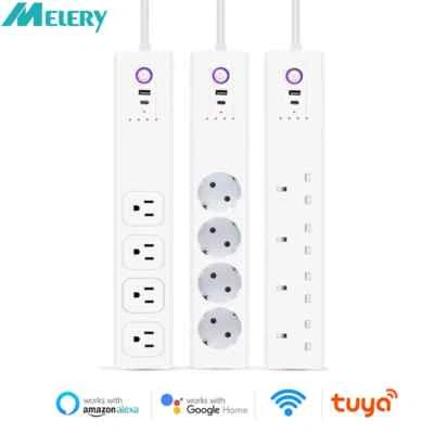 Melery Tuya Wifi Smart life Power Strip Plug Socket PD 65W USB TypeC Plug Socket - Image 1 of 4