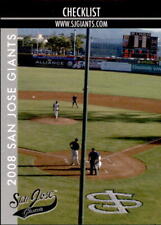 2008 San Jose Giants Grandstand #35 Stadium Checklist - NM Baseball Card