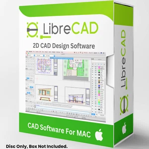 Libre Cad - 2D CAD Computer Aided Design Software Package for MAC on CD-ROM - Picture 1 of 15