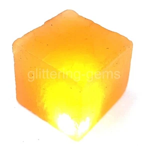 IGL 105.5 Ct Natural Yellow Sapphire Cube Rough Loose Gemstone (Dyed) 25P - Picture 1 of 9