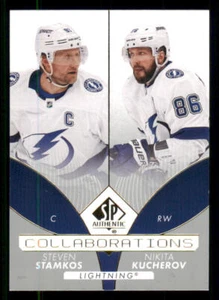 2022-23 SP Authentic Collaborations #C16 Steven Stamkos/Nikita Kucherov - Picture 1 of 2