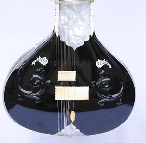 SITAR GANDHAR PANCHAM USTAD VILAYAT KHAN STYLE WITH FIBERGLASS CASE GSM011 AU - Picture 1 of 9