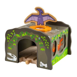 Túnel Bigjigs Rail T-Rex, accesorios de tren de madera, túnel de tren de madera - Imagen 1 de 3