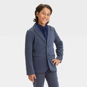 Boys' Knit Blazer - Cat & Jack Navy Blue 4 - Picture 1 of 3