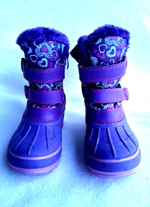 Dream Pairs DUCKO Thinsulate COLOR Botas Berry con Piel NIÑOS Talla 13 - Imagen 1 de 10