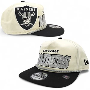 New Era Las Vegas Raiders The Golfer Snapback Hat 2 Tone Rope Adjustable Cap NEW - Picture 1 of 11