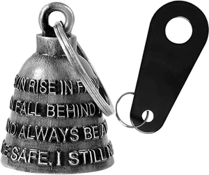 Motorcycle Bell Guardian Angel Drive Away Gremlin, Biker Bell for Men Women Ride - Picture 1 of 12