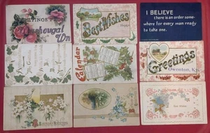 9 postales vintage de varios temas - Imagen 1 de 2