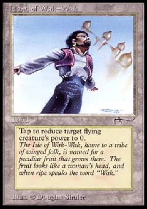 Island of Wak-Wak - Damaged / Poor MTG Arabian Nights - Image 1 of 1