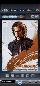 Topps Star Wars Card Trader Anakin Skywalker EPIC Series 3 Stellar Signature - Picture 1 of 2