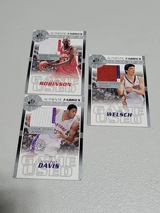 2003-04 SP JUEGO USADO 3 CARTAS TELAS AUTÉNTICAS LOTE - Imagen 1 de 2