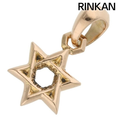 CHROME HEARTS Collana Top Uomo Cromo Cuori 22k Stella di Davide Charm Oro Usato3b092414