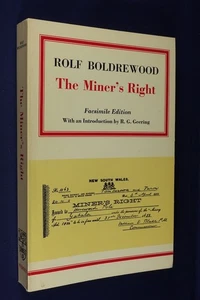THE MINER'S RIGHT Rolf Boldrewood A TALE OF THE AUSTRALIAN GOLDFIELDS Book - Picture 1 of 11