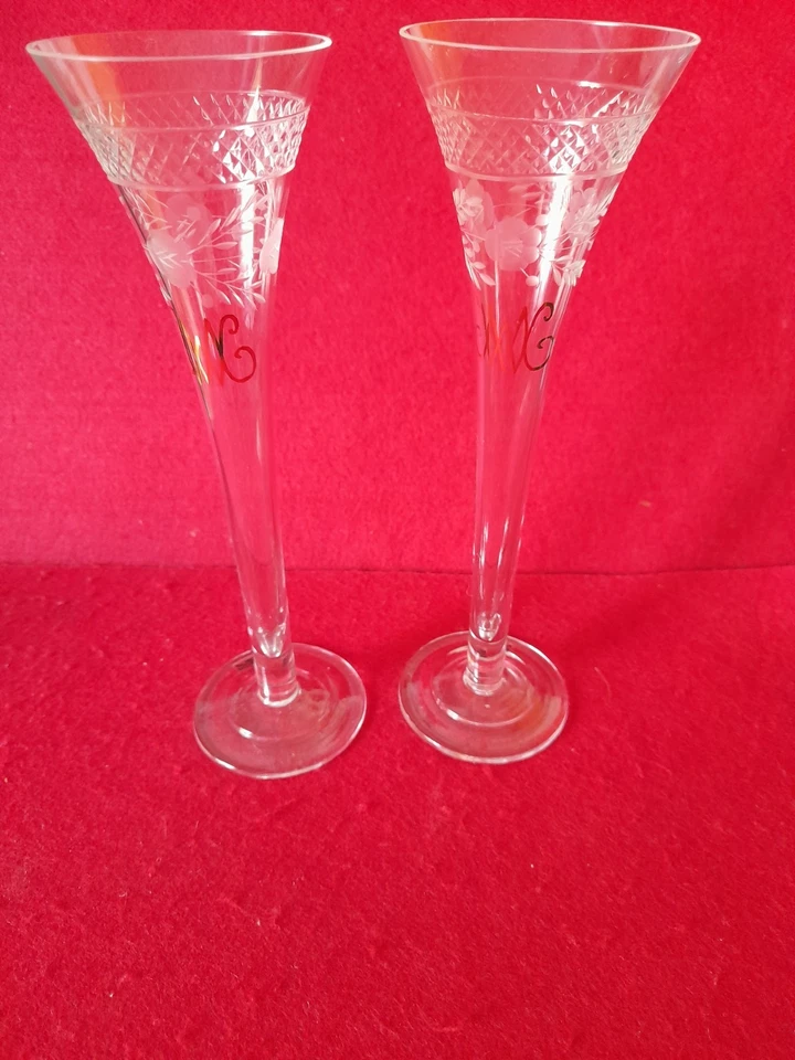 2 x WMF Sektflöte / Sektglas – „Fürst von Metternich“ mit WMF Aufkleber TOP  - Bild 1 von 4