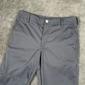 Bonobos Pantalone Golf Uomo 30x28 Grigio Zip Caviglia Gamba Dritta Casual Preppy - Foto 1 di 13
