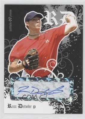 2007 Just Minors Justificable '07 Preview Black /25 Ross Detwiler #JFPR-05 automático - Imagem 1 de 2