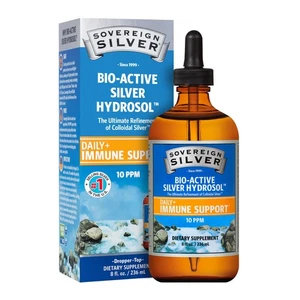 Immune - Colloidal Silver, Bio-Active Silver Hydrosol, 10 ppm, Liquid Dropper... - Picture 1 of 6