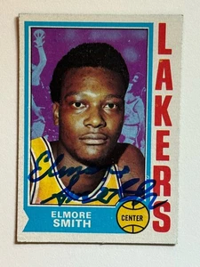 Elmore Smith 1974-75 Topps #49 Signed auto Autographed Los Angeles Lakers - Picture 1 of 2