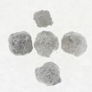 Lote real de diamantes sueltos rugosos naturales gris blanco de 0,67 quilates sin cortar - Imagen 1 de 1
