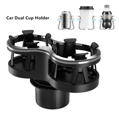 1PCS Car Black Seat Cup 2 Holder Drink Coffee Auto Truck Bottle Mount Organizer Foto 1 de 4