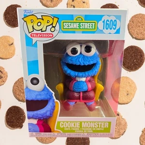 Cookie Monster Funko # 1609 (nuevo en caja) con protector pop - Imagen 1 de 7