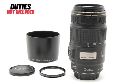 Canon Zoom Lens EF 75-300mm f/4-5.6 IS USM Telephoto Zoom From JAPAN [MINT+++] - Image 1 of 4