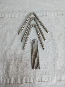 3 HMQ Nut Crackers and 6 Picks lot vintage Shell hand held metal crab 9 PCS - Picture 1 of 13