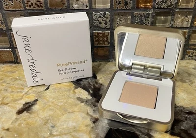 NEW In Box JANE IREDALE: PurePressed Eye Shadow - Pure Gold Full Size $24 - Image 1 of 4