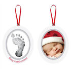 Baby's 1st Xmas 2-Sided Babyprint & Photo Frame Ornament DIY Keepsake