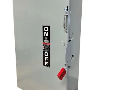 Interruptor de seguridad de alta resistencia GE THN3365, 400 amperios, 600 vac, 3 polos, Foto 1 de 4