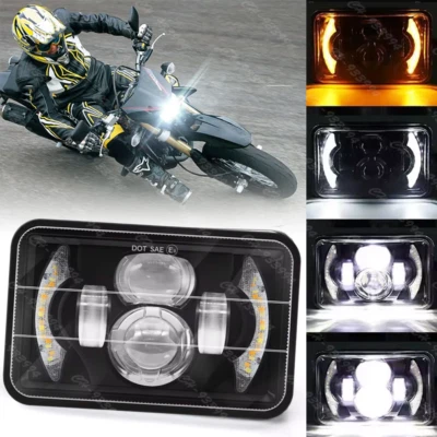 Faro LED 4x6" Halo DRL Hi-Lo haz sellado para Suzuki DRZ400SM DRZ400S DRZ250 Foto 1 de 4