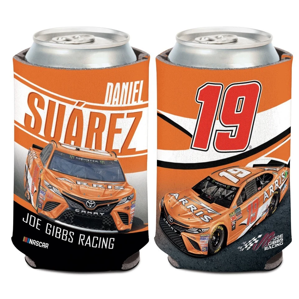 Daniel Suarez 2018 Wincraft #19 Arris Racing 12oz Can Coolie FREE SHIP! - Image 1 of 1