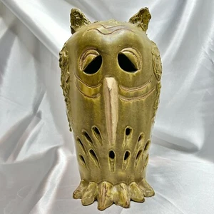 Unique Vintage 12 Inch Sad Owl Studio Art Handmade in California Clay Pottery - Picture 1 of 14