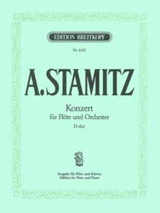 Concerto in D Major for Flute and Piano by Stamitz (EB6545) **Clearance** - Picture 1 of 3