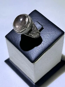 Men 925 Silver Ring - Authentic Dur Najafi Stone – Handmade Elegance الدر النجفي - Picture 1 of 13