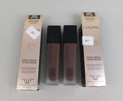 LOT 2 Lancome Teint Idole Ultra Wear Foundation 560C Before 560 1oz (30mL) #2161 - Image 1 of 4
